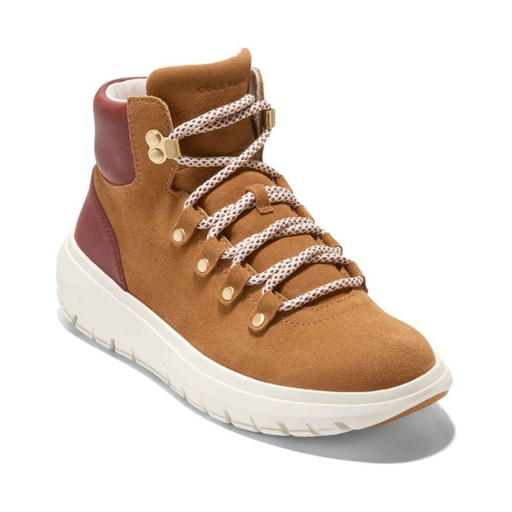 Cole Haan Grand Raelyn Suede Hiker Boot, Gold